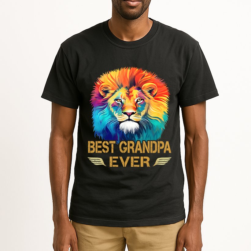Best Grandpa Ever Funny Fathers Day Gift For Dad Tall T-Shirt