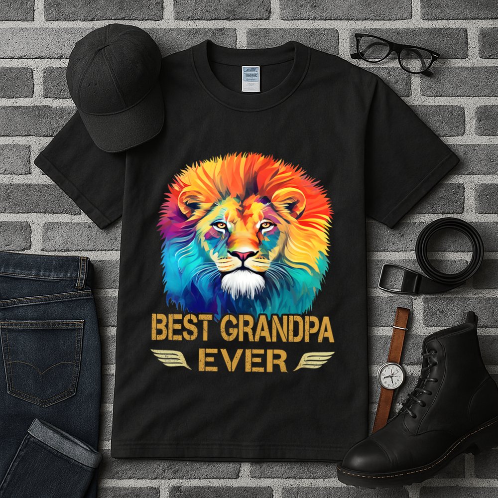 Best Grandpa Ever Funny Fathers Day Gift For Dad Tall T-Shirt