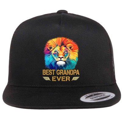 Best Grandpa Ever Funny Fathers Day Gift For Dad Flatbill Hat