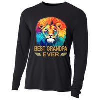 Best Grandpa Ever Funny Fathers Day Gift For Dad Cooling Performance Long Sleeve Crew