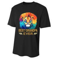 Best Grandpa Ever Funny Fathers Day Gift For Dad Performance Sprint T-Shirt