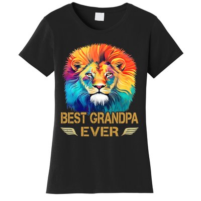 Best Grandpa Ever Funny Fathers Day Gift For Dad Women's T-Shirt