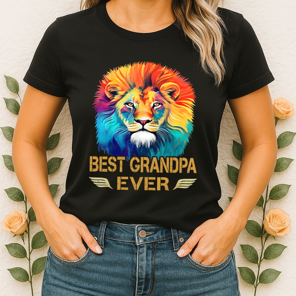 Best Grandpa Ever Funny Fathers Day Gift For Dad Womens T-Shirt