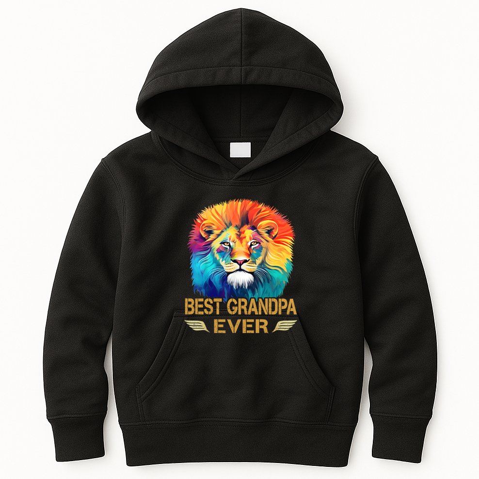 Best Grandpa Ever Funny Fathers Day Gift For Dad Kids Hoodie