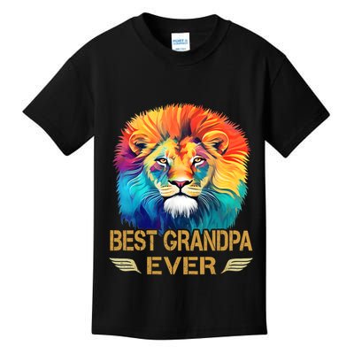 Best Grandpa Ever Funny Fathers Day Gift For Dad Kids T-Shirt