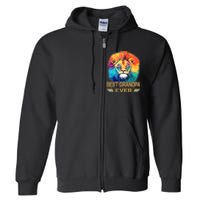 Best Grandpa Ever Funny Fathers Day Gift For Dad Full Zip Hoodie