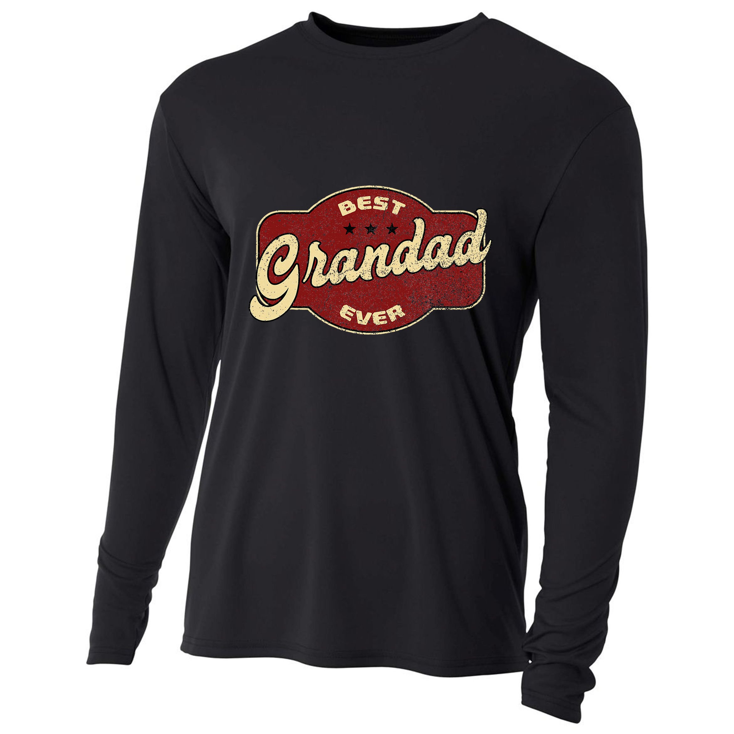 Best Grandad Ever Cooling Performance Long Sleeve Crew