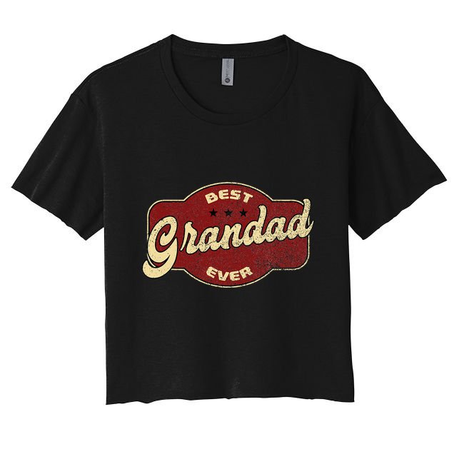 Best Grandad Ever Crop Top