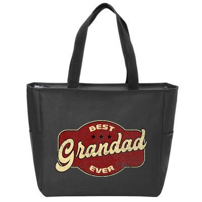 Best Grandad Ever Zip Tote Bag