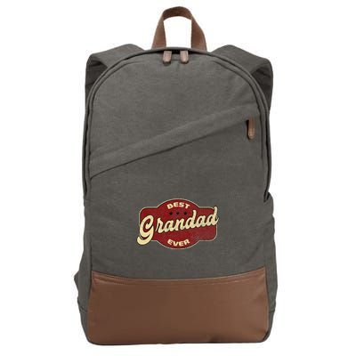 Best Grandad Ever Cotton Canvas Backpack