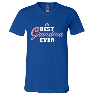 Best Grandma Ever Gift V-Neck T-Shirt