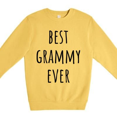 Best Grammy Ever Grandma Cute Gift Premium Crewneck Sweatshirt