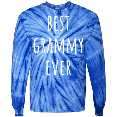 Best Grammy Ever Grandma Cute Gift Tie-Dye Long Sleeve Shirt