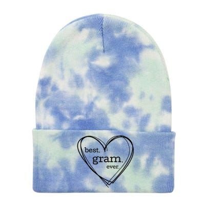 Best Gram Ever Gift (National Grandparents Day) Tie Dye 12in Knit Beanie