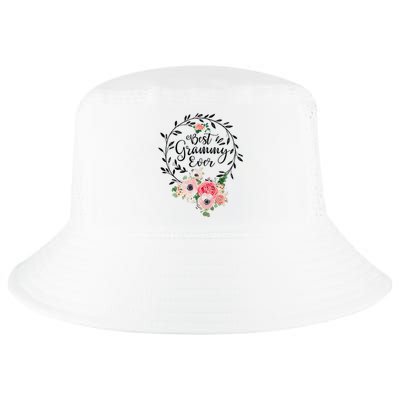 Best Grammy Ever  Flower Decor Grandma Cool Comfort Performance Bucket Hat