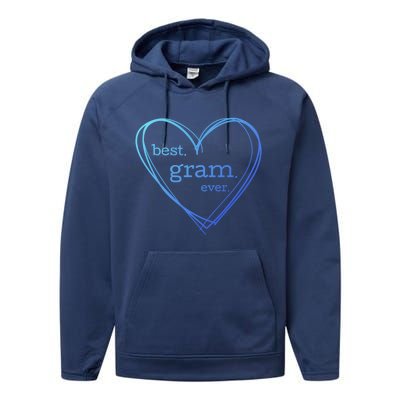 Best Gram Ever Gift (National Grandparents Day) Performance Fleece Hoodie