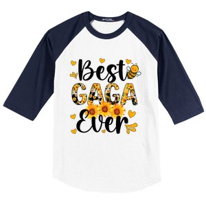 Best Gaga Ever Gaga Grandma Gaga Grandmother MotherS Day Baseball Sleeve Shirt