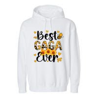 Best Gaga Ever Gaga Grandma Gaga Grandmother MotherS Day Garment-Dyed Fleece Hoodie