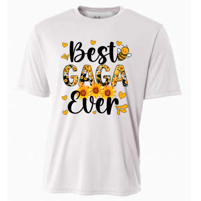 Best Gaga Ever Gaga Grandma Gaga Grandmother MotherS Day Cooling Performance Crew T-Shirt