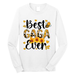 Best Gaga Ever Gaga Grandma Gaga Grandmother MotherS Day Long Sleeve Shirt