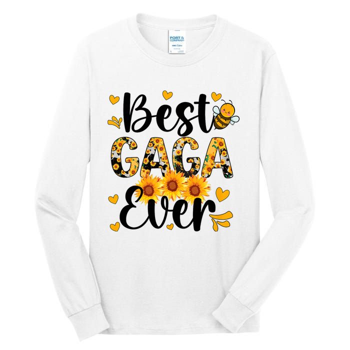 Best Gaga Ever Gaga Grandma Gaga Grandmother MotherS Day Tall Long Sleeve T-Shirt