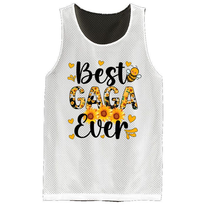 Best Gaga Ever Gaga Grandma Gaga Grandmother MotherS Day Mesh Reversible Basketball Jersey Tank