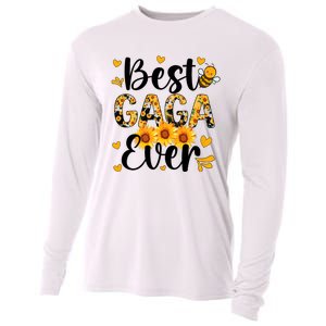 Best Gaga Ever Gaga Grandma Gaga Grandmother MotherS Day Cooling Performance Long Sleeve Crew