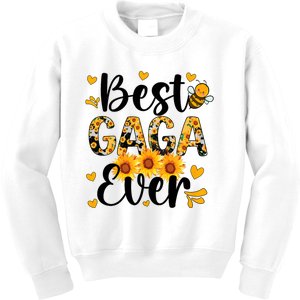 Best Gaga Ever Gaga Grandma Gaga Grandmother MotherS Day Kids Sweatshirt