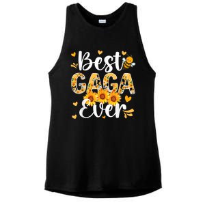 Best Gaga Ever Gaga Grandma Gaga Grandmother MotherS Day Ladies PosiCharge Tri-Blend Wicking Tank