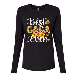 Best Gaga Ever Gaga Grandma Gaga Grandmother MotherS Day Womens Cotton Relaxed Long Sleeve T-Shirt