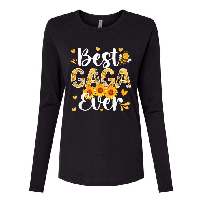 Best Gaga Ever Gaga Grandma Gaga Grandmother MotherS Day Womens Cotton Relaxed Long Sleeve T-Shirt