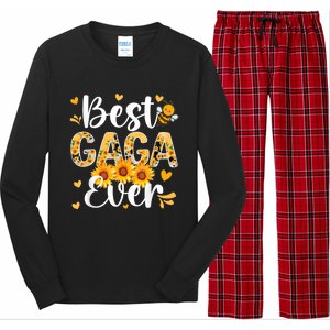 Best Gaga Ever Gaga Grandma Gaga Grandmother MotherS Day Long Sleeve Pajama Set