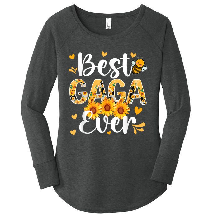 Best Gaga Ever Gaga Grandma Gaga Grandmother MotherS Day Women's Perfect Tri Tunic Long Sleeve Shirt