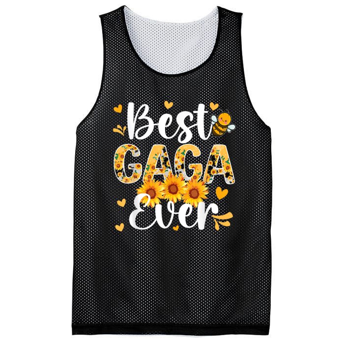 Best Gaga Ever Gaga Grandma Gaga Grandmother MotherS Day Mesh Reversible Basketball Jersey Tank