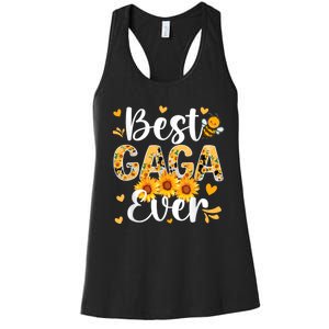 Best Gaga Ever Gaga Grandma Gaga Grandmother MotherS Day Women's Racerback Tank