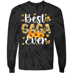 Best Gaga Ever Gaga Grandma Gaga Grandmother MotherS Day Tie-Dye Long Sleeve Shirt