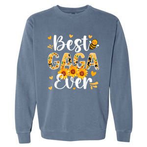 Best Gaga Ever Gaga Grandma Gaga Grandmother MotherS Day Garment-Dyed Sweatshirt