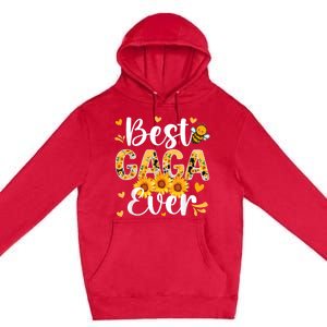 Best Gaga Ever Gaga Grandma Gaga Grandmother MotherS Day Premium Pullover Hoodie