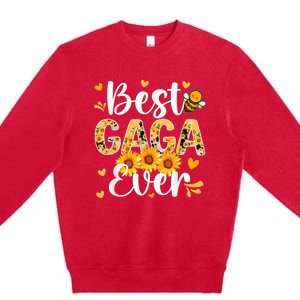 Best Gaga Ever Gaga Grandma Gaga Grandmother MotherS Day Premium Crewneck Sweatshirt