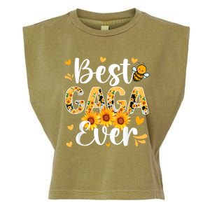 Best Gaga Ever Gaga Grandma Gaga Grandmother MotherS Day Garment-Dyed Women's Muscle Tee