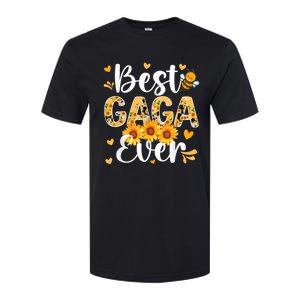 Best Gaga Ever Gaga Grandma Gaga Grandmother MotherS Day Softstyle CVC T-Shirt