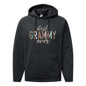 Best Grammy Ever Gifts Leopard funny Mothers Day Performance Fleece Hoodie