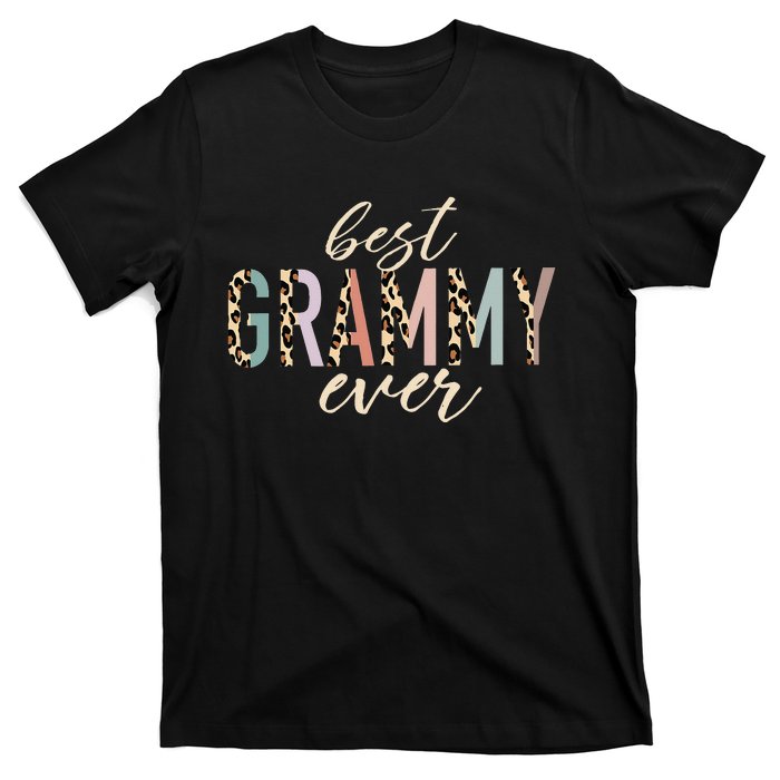 Best Grammy Ever Gifts Leopard funny Mothers Day T-Shirt