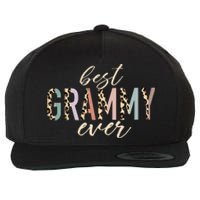 Best Grammy Ever Gifts Leopard funny Mothers Day Wool Snapback Cap