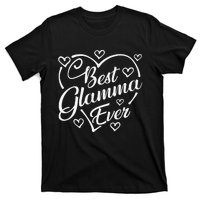 Best Glamma Ever Funny Heart Shape Mother's Day T-Shirt