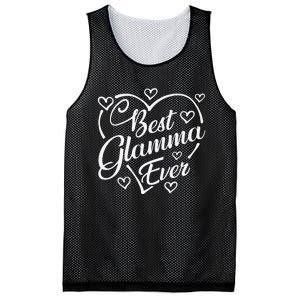 Best Glamma Ever Funny Heart Shape Mother's Day Mesh Reversible Basketball Jersey Tank