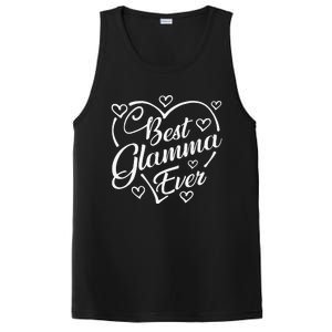 Best Glamma Ever Funny Heart Shape Mother's Day PosiCharge Competitor Tank