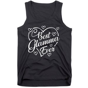 Best Glamma Ever Funny Heart Shape Mother's Day Tank Top