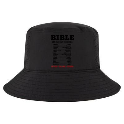 Bible Gifts Emergency Verse Numbers Scripture Hotline Cool Comfort Performance Bucket Hat