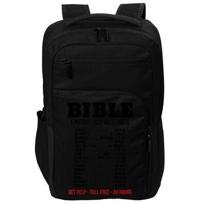 Bible Gifts Emergency Verse Numbers Scripture Hotline Impact Tech Backpack